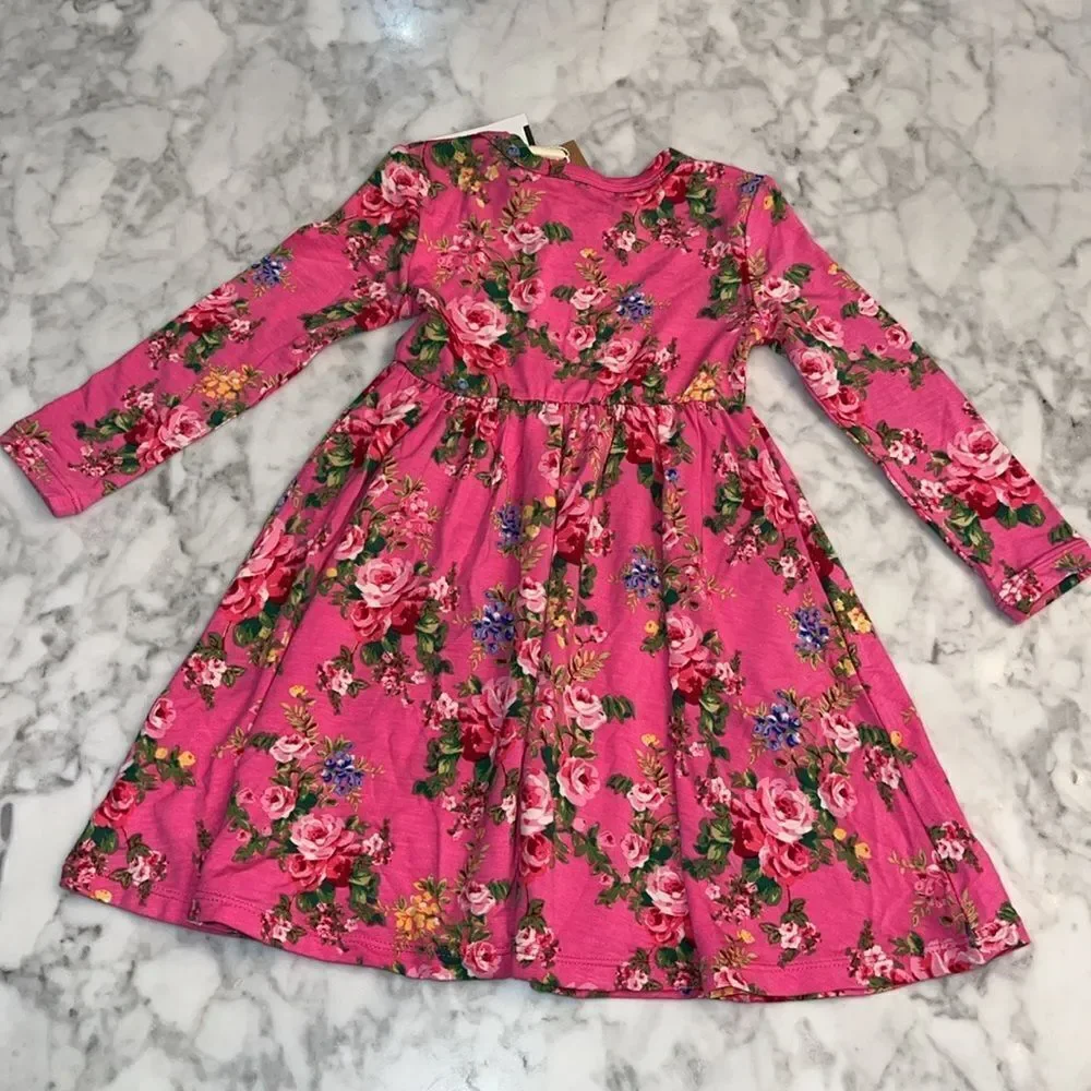 NWT ANGEL DEAR PINK DRESS 18/24M